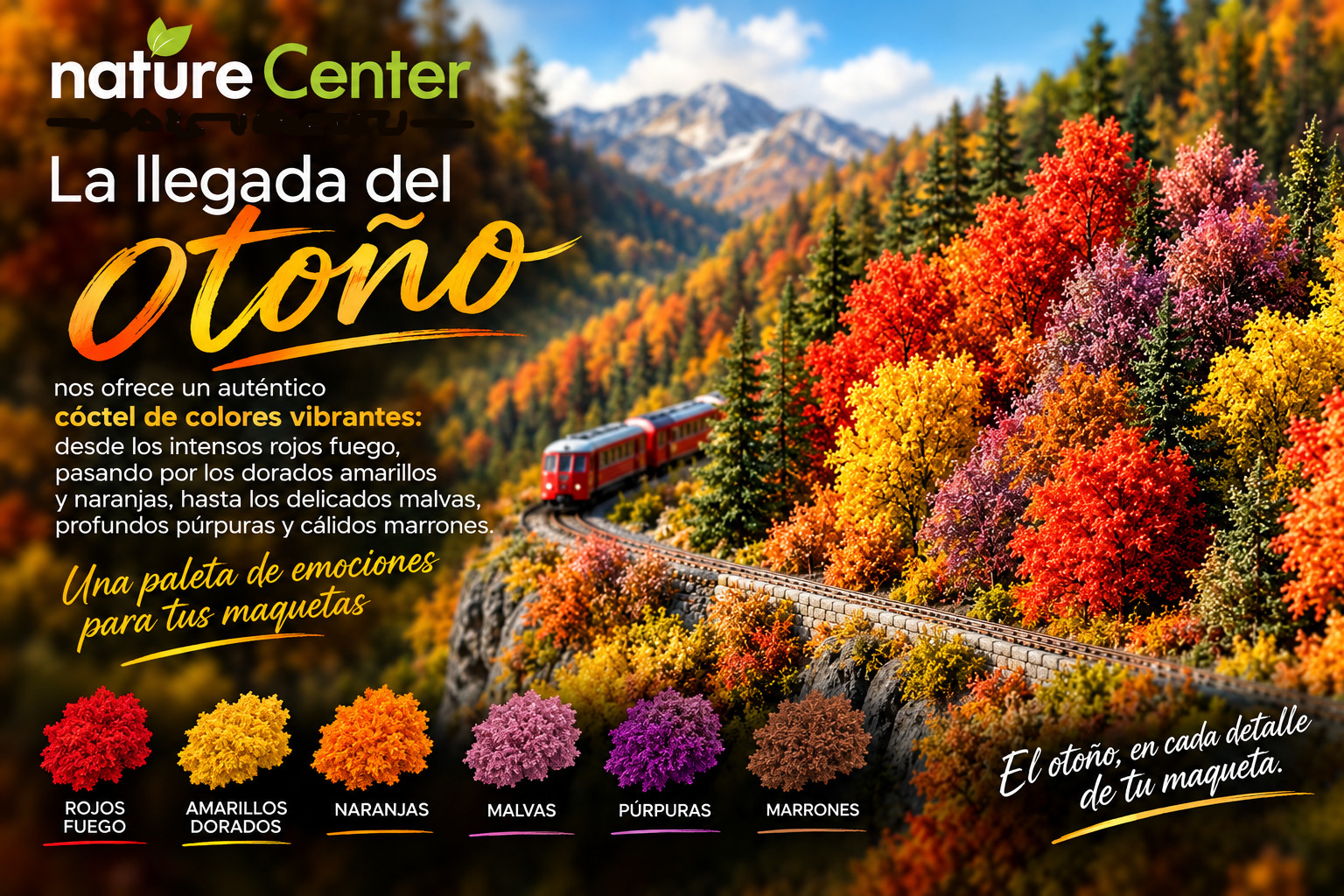 La llegada del otoño — paleta de colores para tus maquetas
